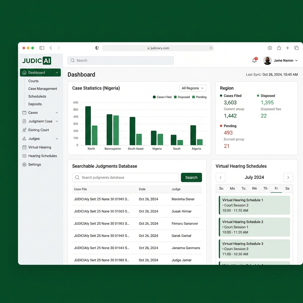 Court Administration and Case Management Systems (JUDIC AI, DOCKET MASTER)